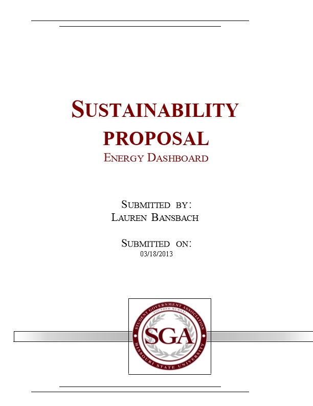 Sustainability Proposal Energy Dashboard