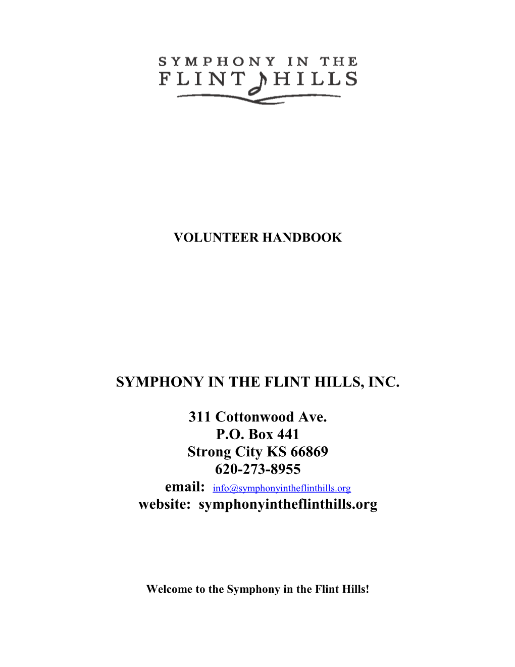 Symphony in the Flint Hills, Inc