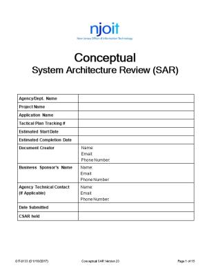System Architecture Review (SAR)