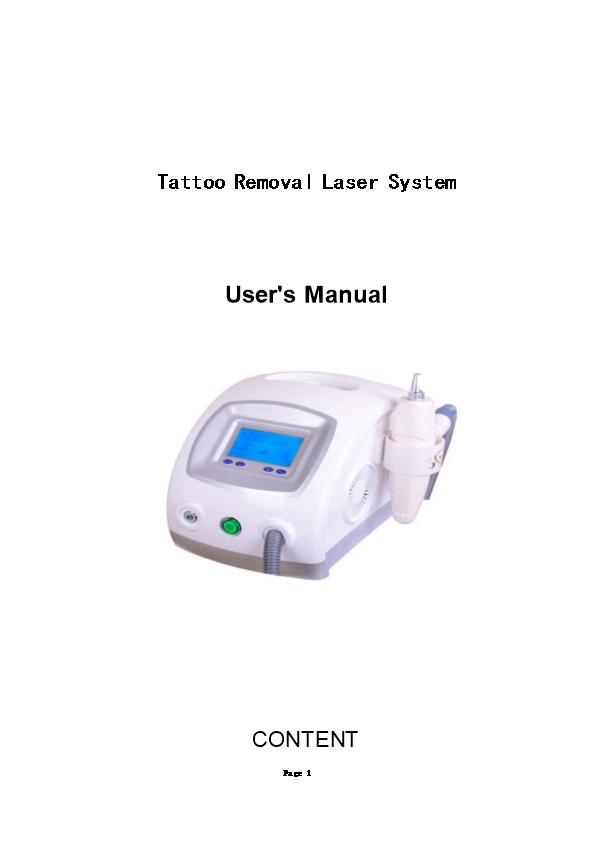 Tattoo Removal Laser System