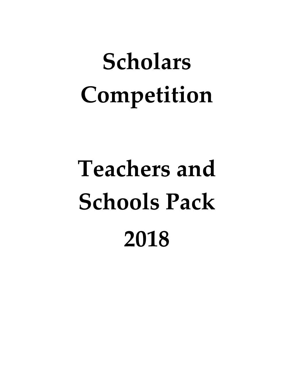 Teachers and Schools Pack