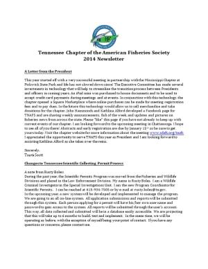 Tennessee Chapter of the American Fisheries Society