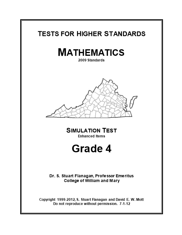 Tests for Higher Standards in Mathematics Grade 4
