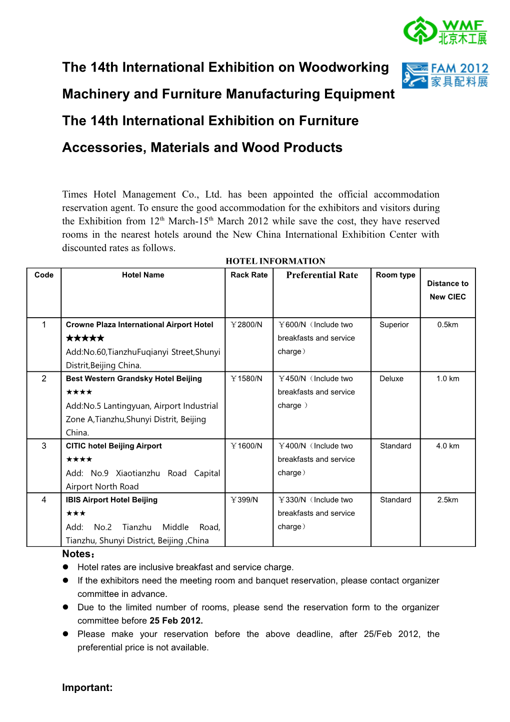 The 14Th International Exhibition on Furniture Accessories, Materials and Wood Products