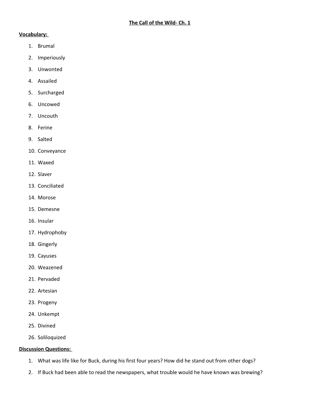 The Call Of The Wild Ch 1 Docest the call of the wild ch 1 docest