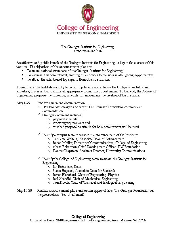 The Grainger Institute for Engineering