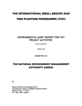 The International Small Groups and Tree Planting Programme (Tist)