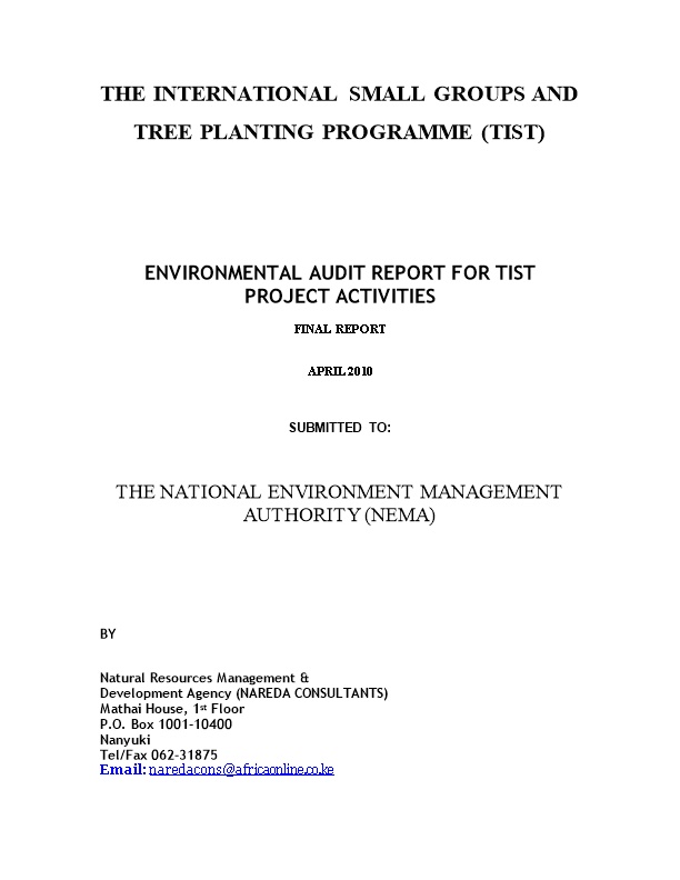 The International Small Groups and Tree Planting Programme (Tist)
