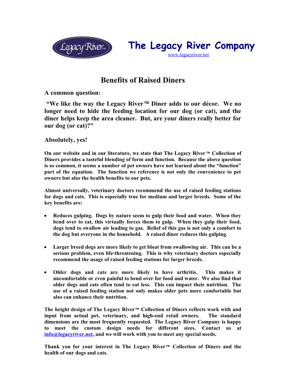 The Legacy River Company
