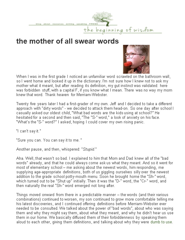 The Mother of All Swear Words