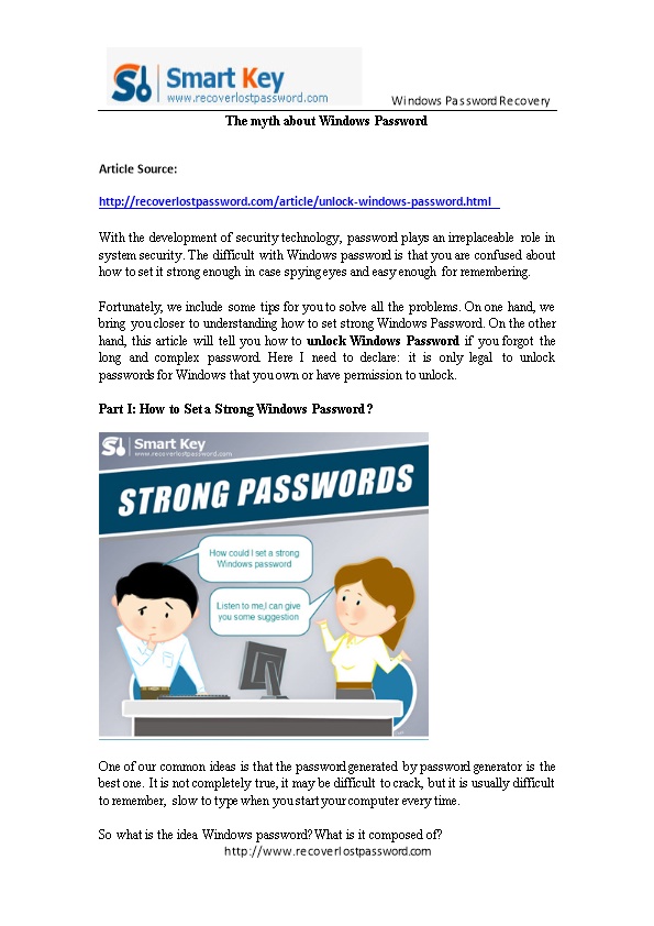 The Myth About Windows Password