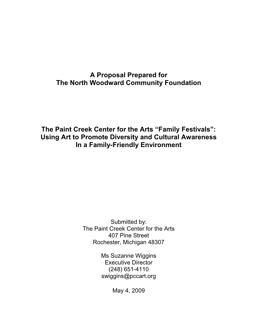 The North Woodward Community Foundation