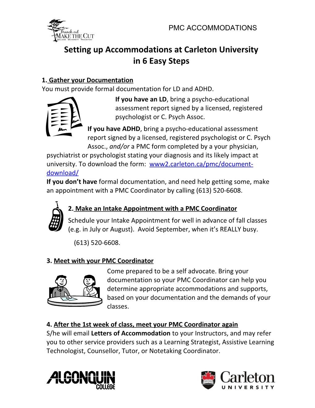 The Process of Obtaining Academic Accommodations at Carleton University