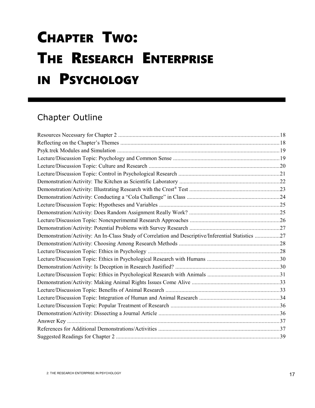 The Research Enterprise