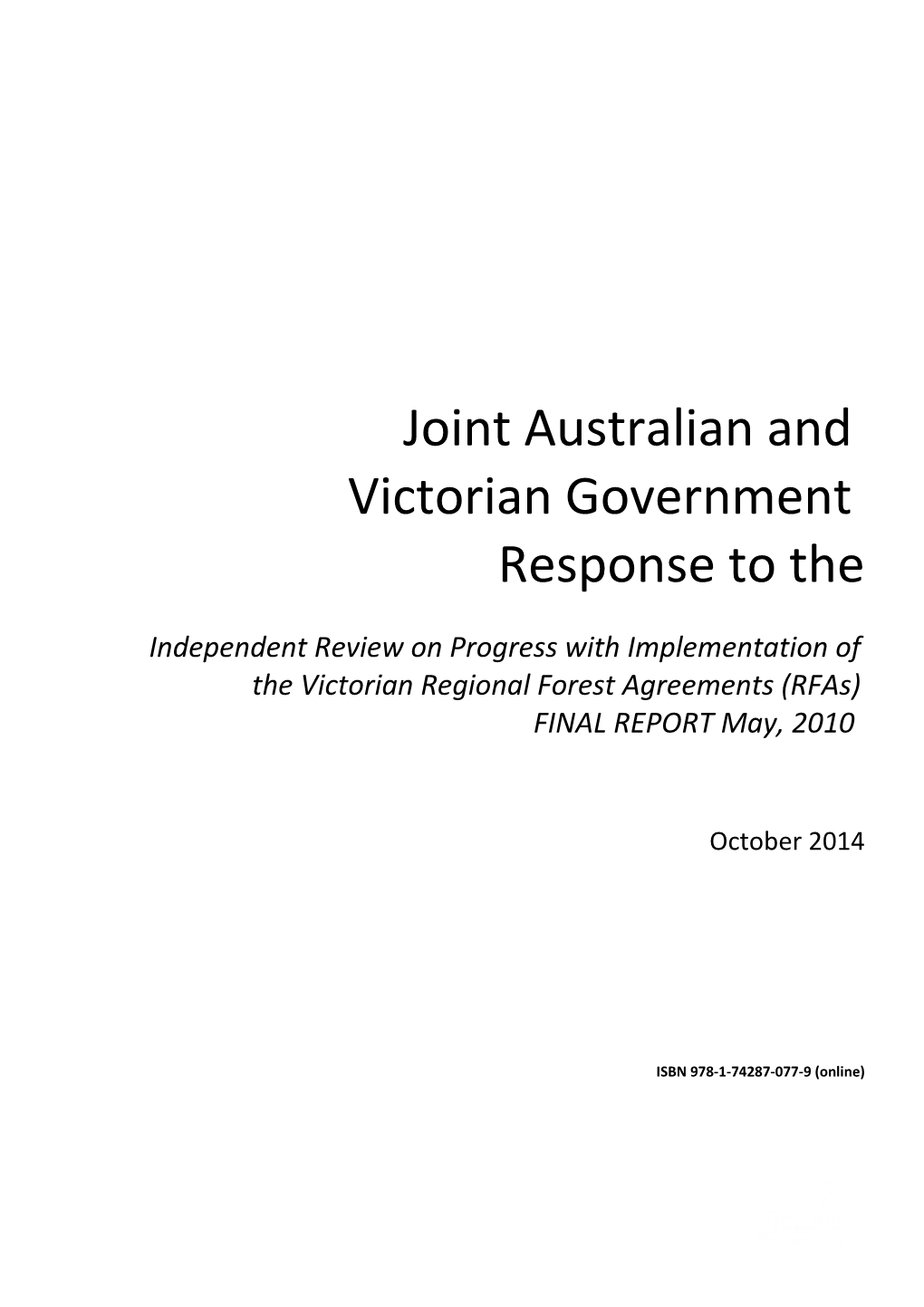 The State of Victoria Department of Environment and Primary Industries Melbourne 2014
