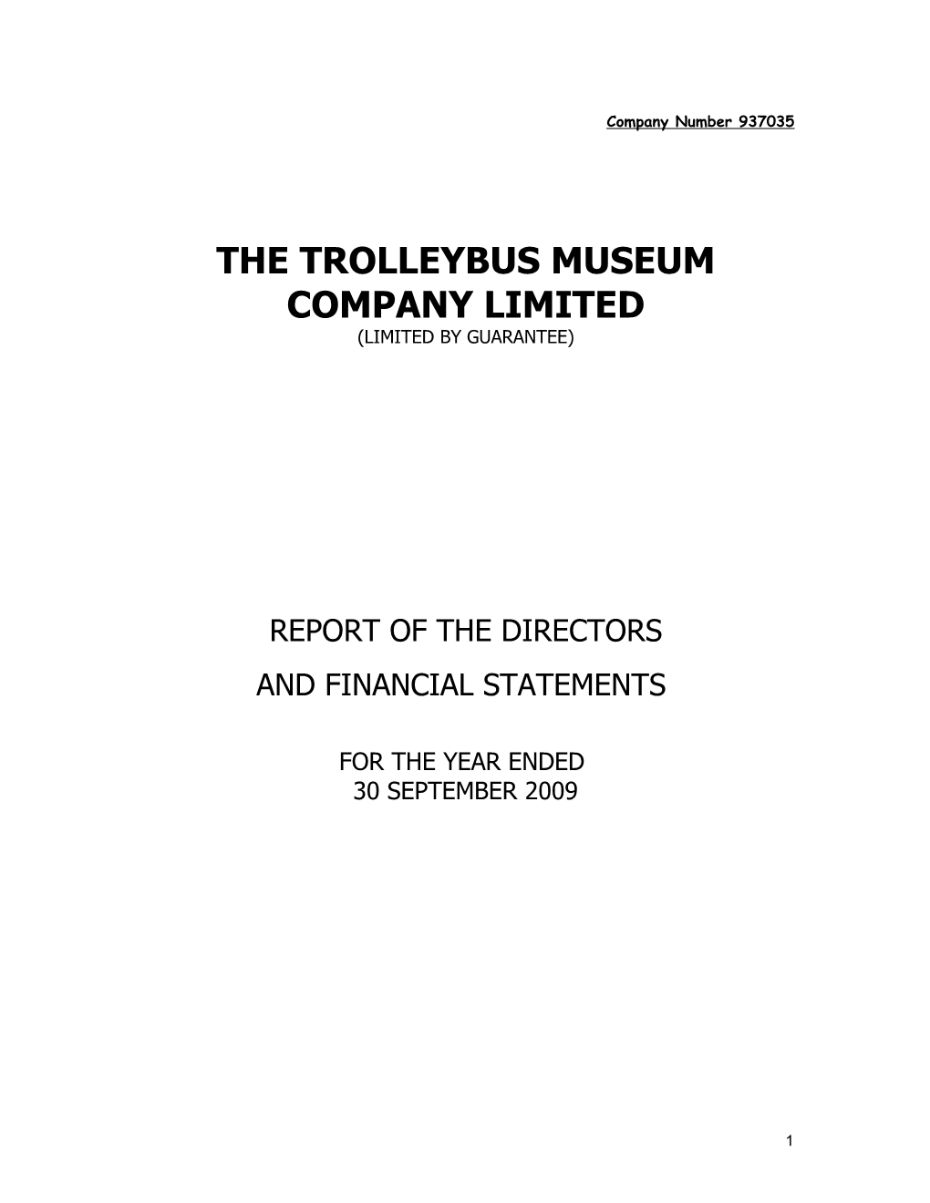 The Trolleybus Museum Company Limited