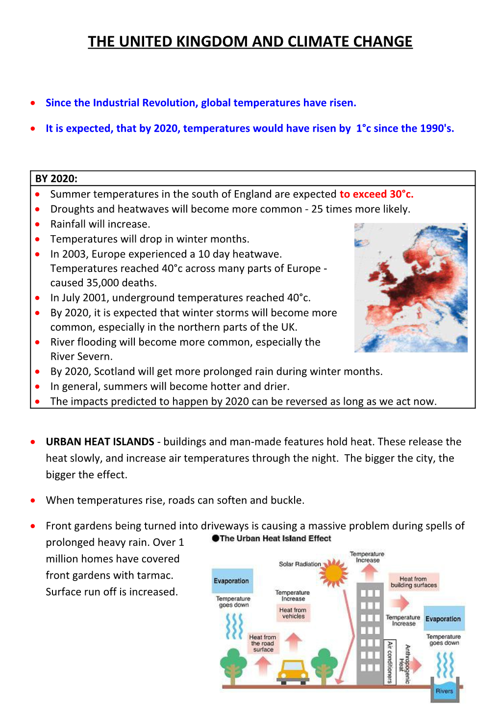 The United Kingdom and Climate Change