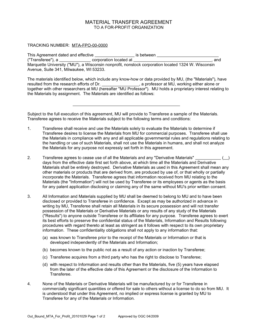 This Agreement Dated and Effective ______ Is Between ______ ( Transferee , a ______ Corporation