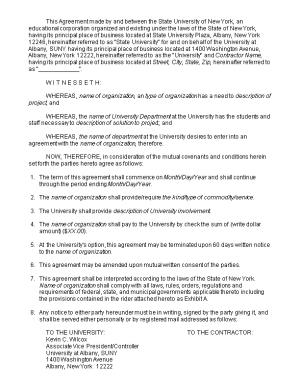 This Agreement Made by and Between the State University of New York an Educational Corporation