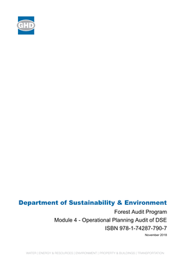 This Report for the Forest Audit Program Module 4Operational Planning( Report )Has Been