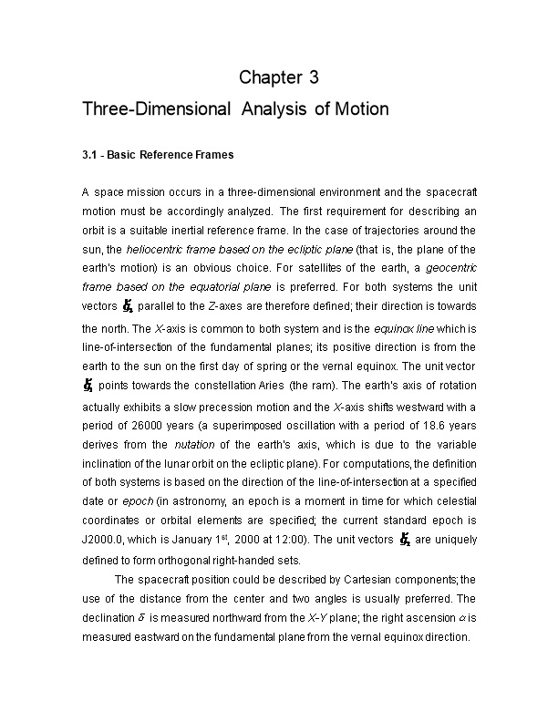 Three-Dimensional Analysis of Motion