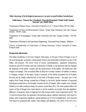 Tidal Dancing of Hydrological Parameters in and Around Indian Sundarbans
