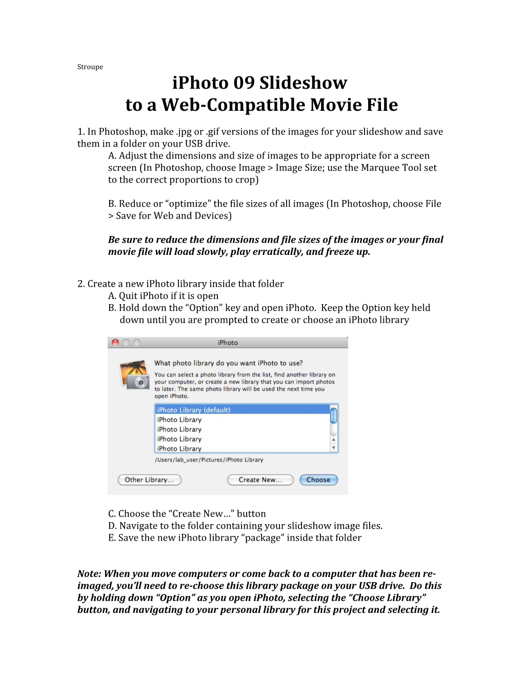 To a Web-Compatible Movie File