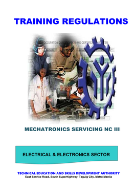 TRAINING REGULATIONS MECHATRONICS SERVICING NC III Page 1