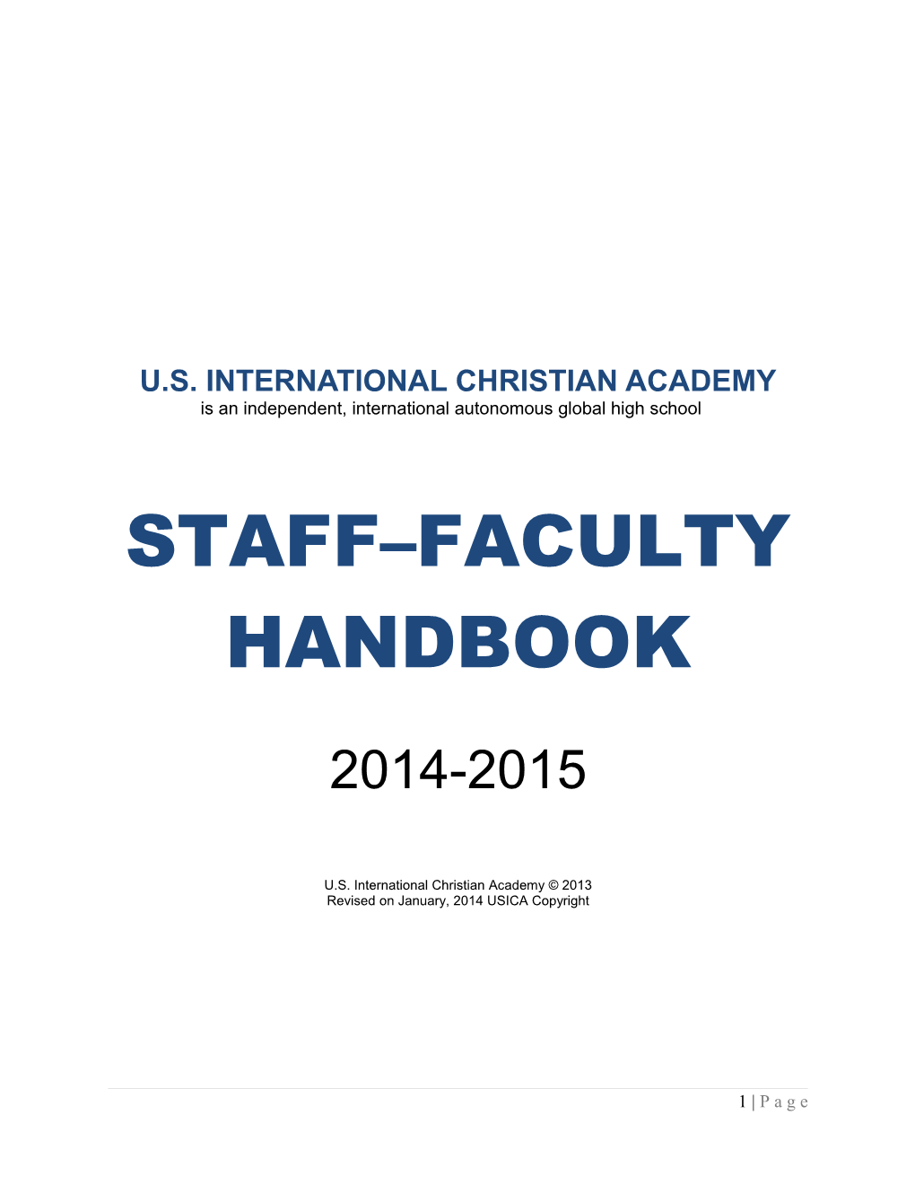 U.S. International Christian Academy
