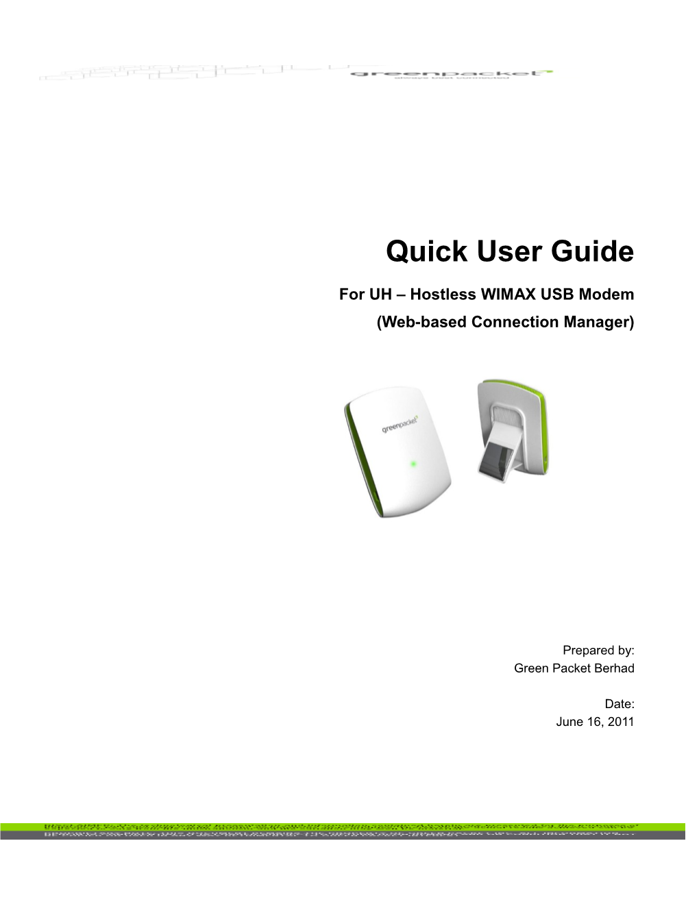 UH Quick User Guide