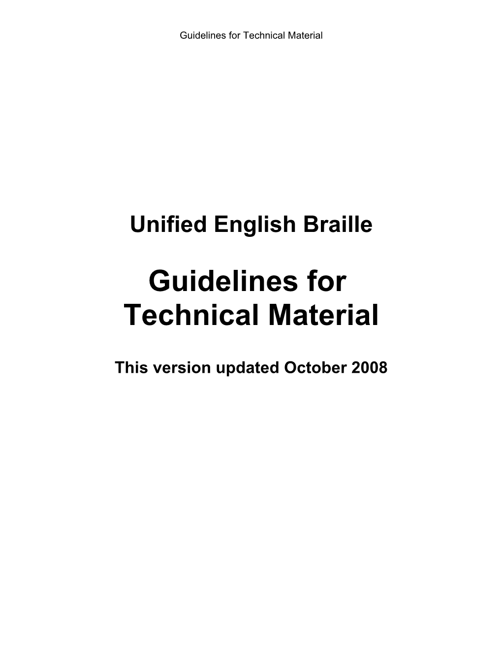 Unified English Braille