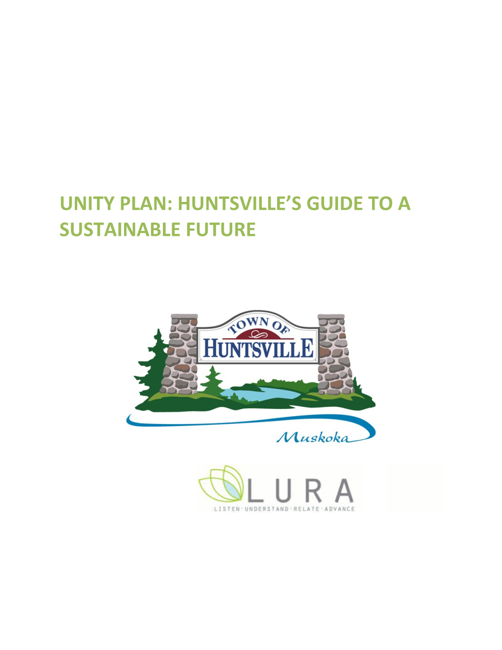 Unity Plan: Huntsville S Guide to a Sustainable Future