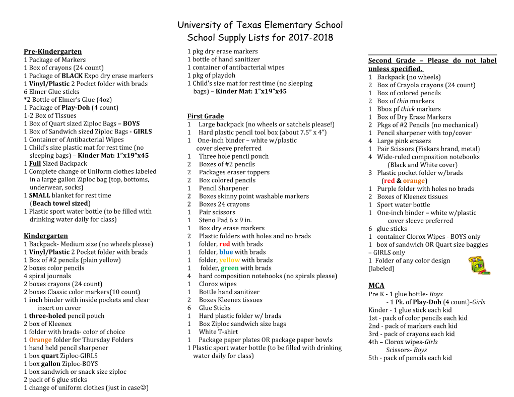 University of Texas Elementary School