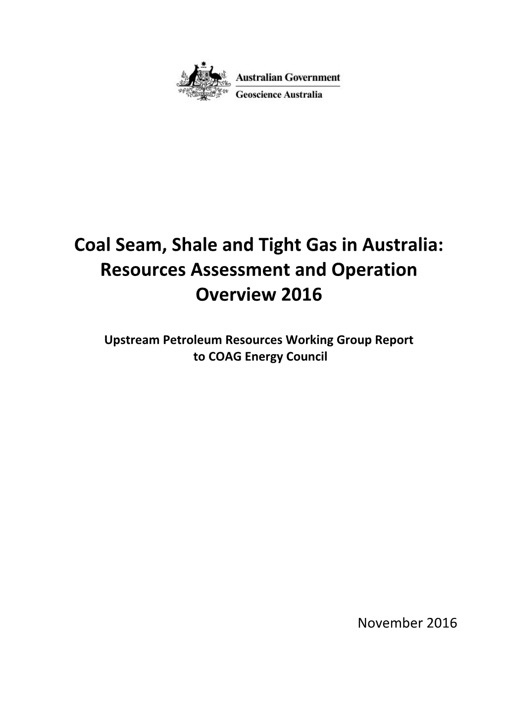 Upstream Petroleum Resources Working Group Report