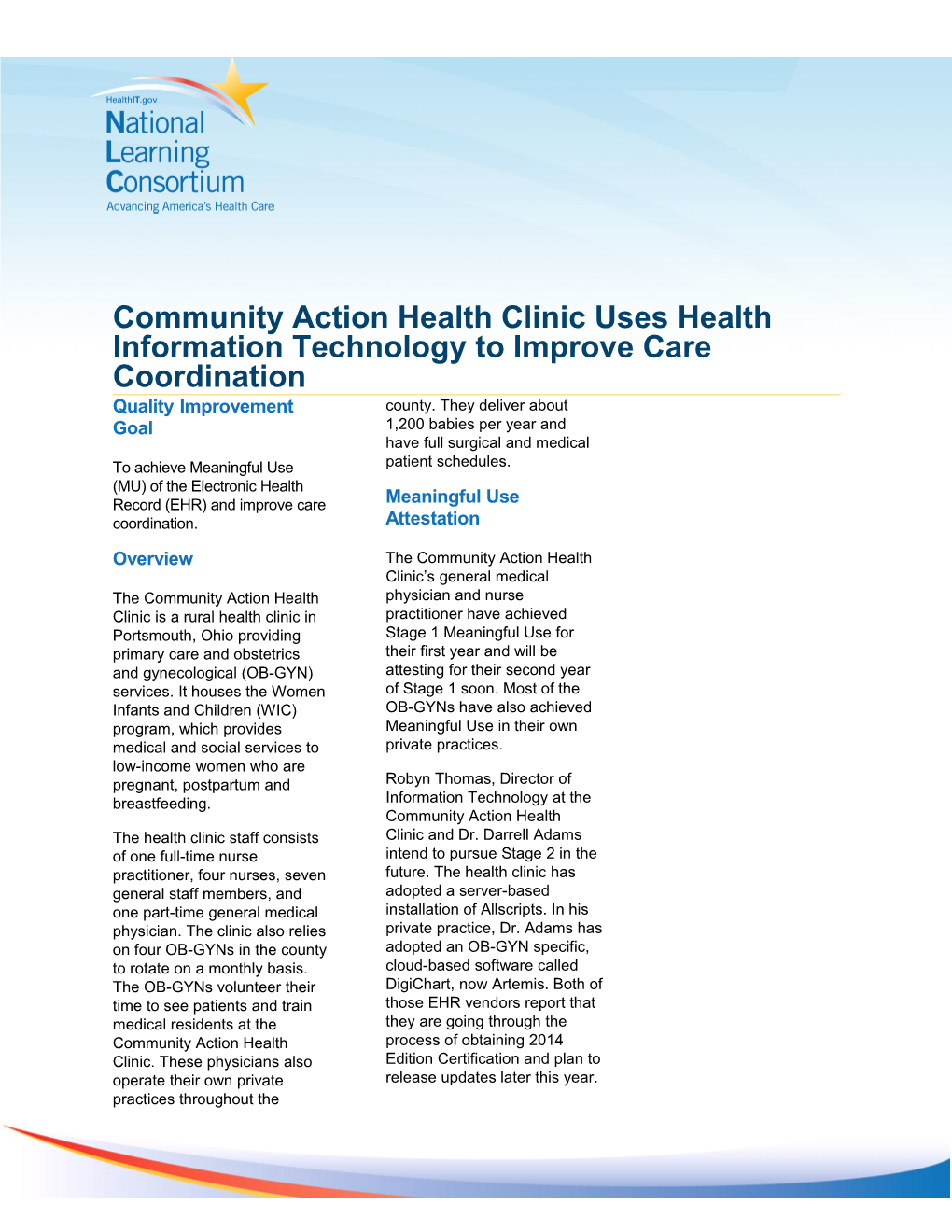 Urban Health Plan in New York Uses Its EHR Meaningfully to Improve Care Coordination
