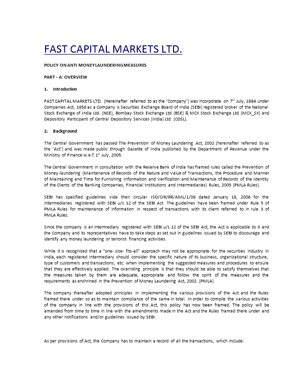 Vintage Capital Markets Limited