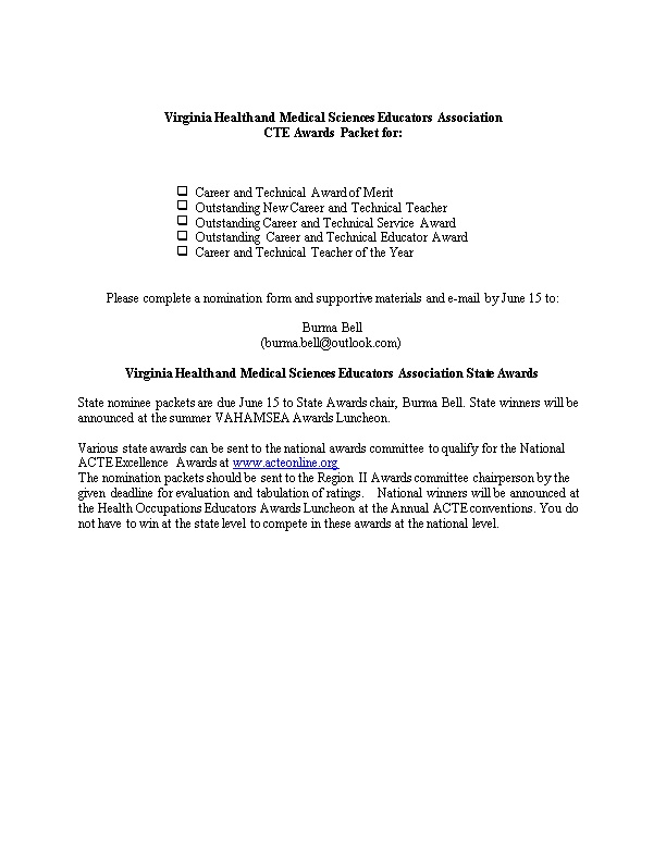 Virginia Health and Medical Sciences Educators Association