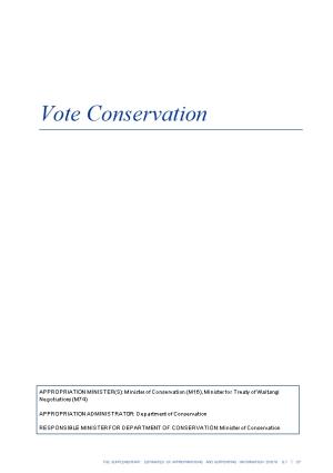 Vote Conservation - Supplementary Estimates of Appropriations 2015/16 - Budget 2016