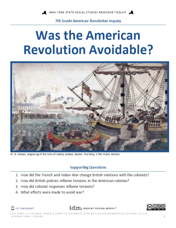 Was the American Revolution Avoidable?