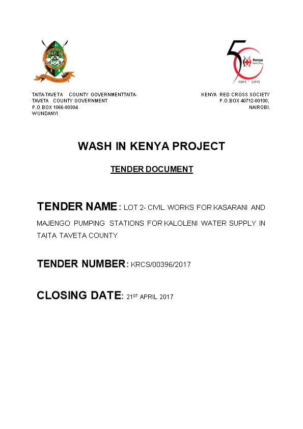 Wash in Kenya Project