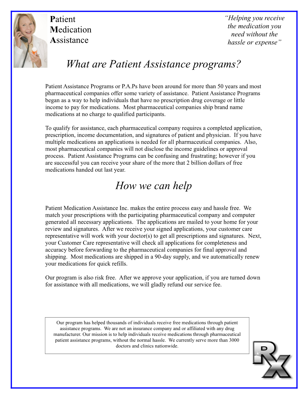What Are Patient Assistance Programs?