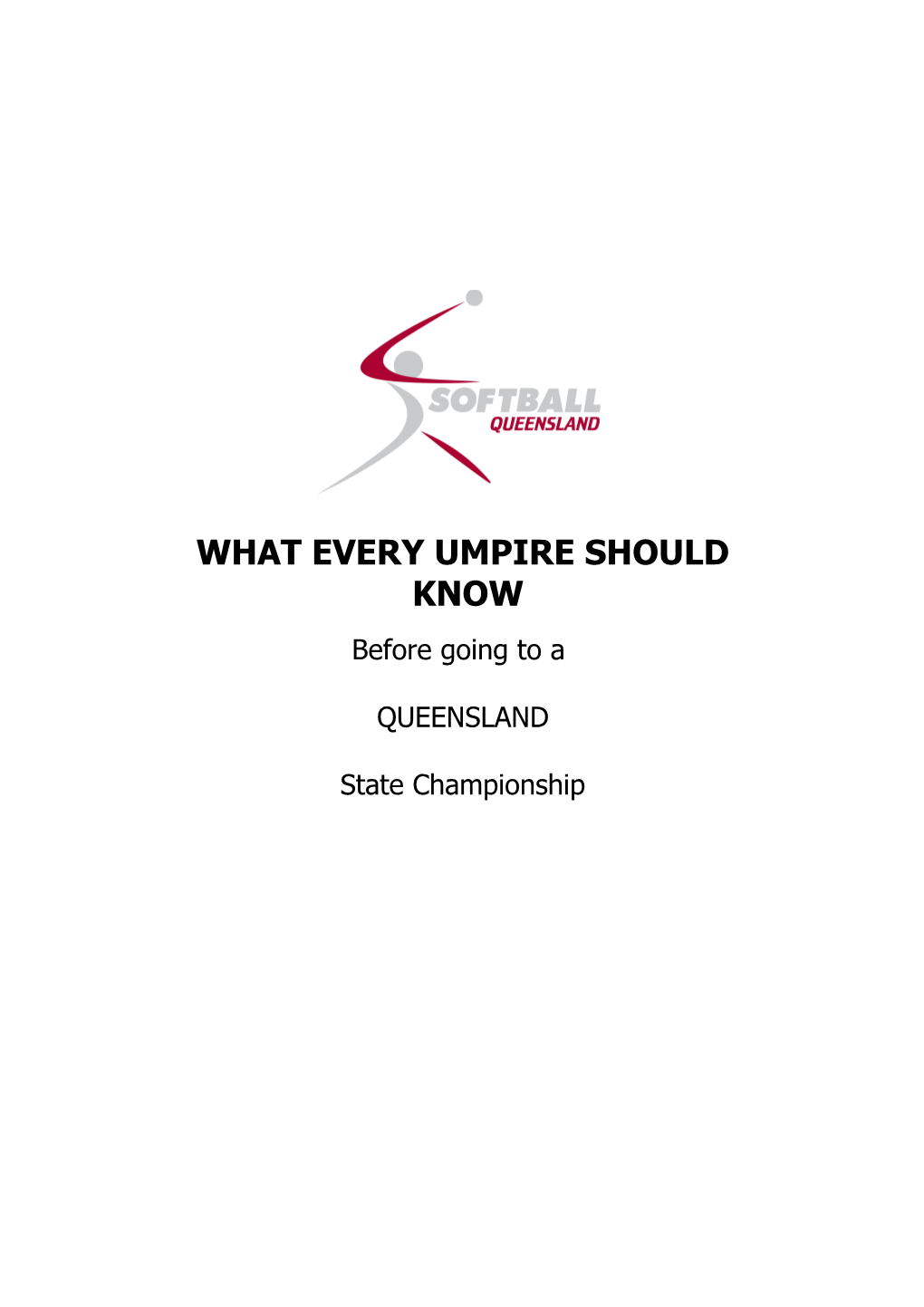 What Every Umpire Should