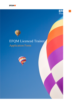 What Is an EFQM Licenced Trainer?