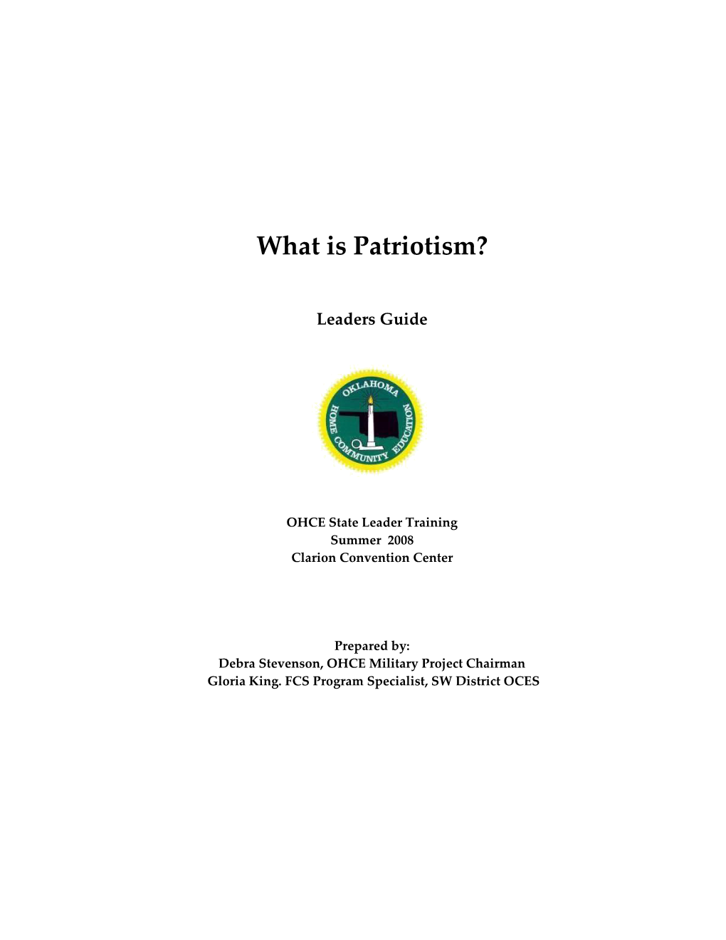 What Is Patriotism