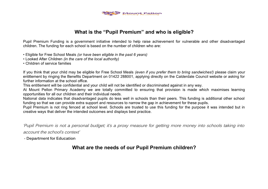 What Is the Pupil Premium and Who Is Eligible?