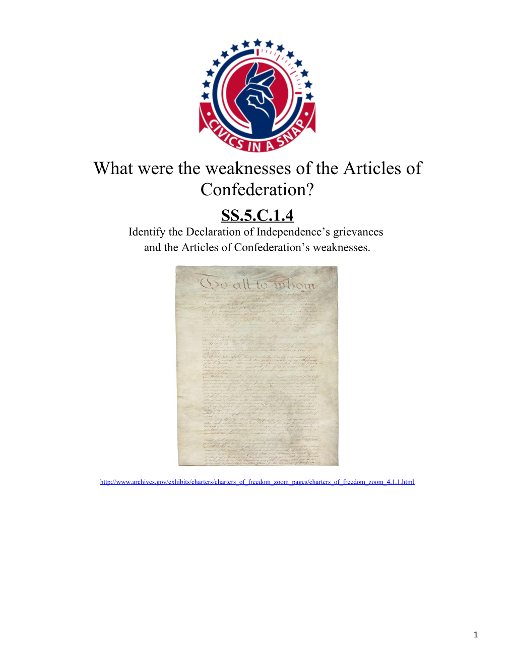What Were the Weaknesses of the Articles of Confederation?