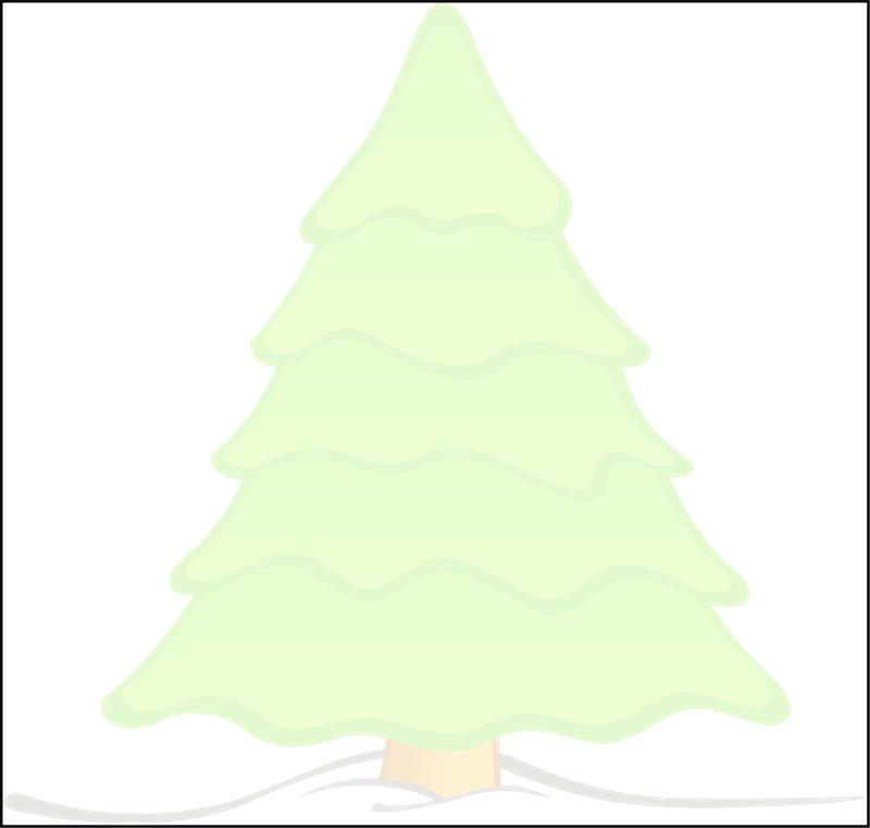12609 illustration of a plain christmas tree pv 1