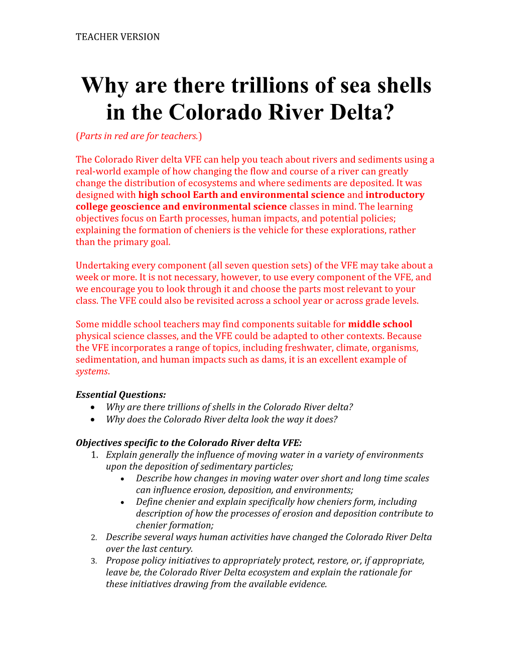 Why Are There Trillions of Sea Shells in the Colorado River Delta?
