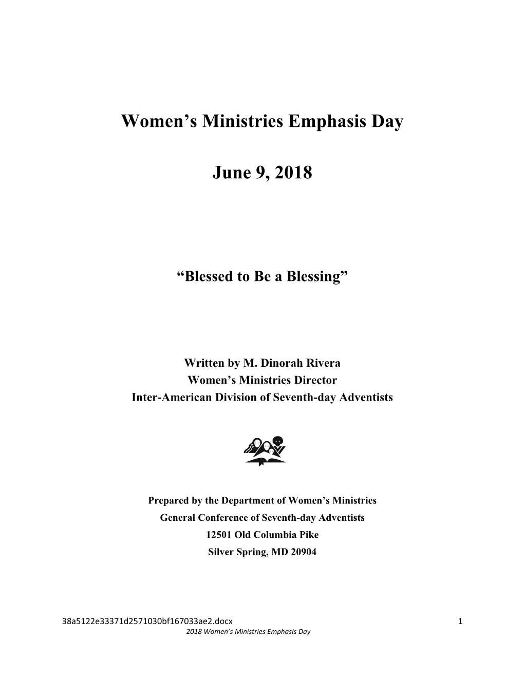 Women S Ministries Emphasis Day