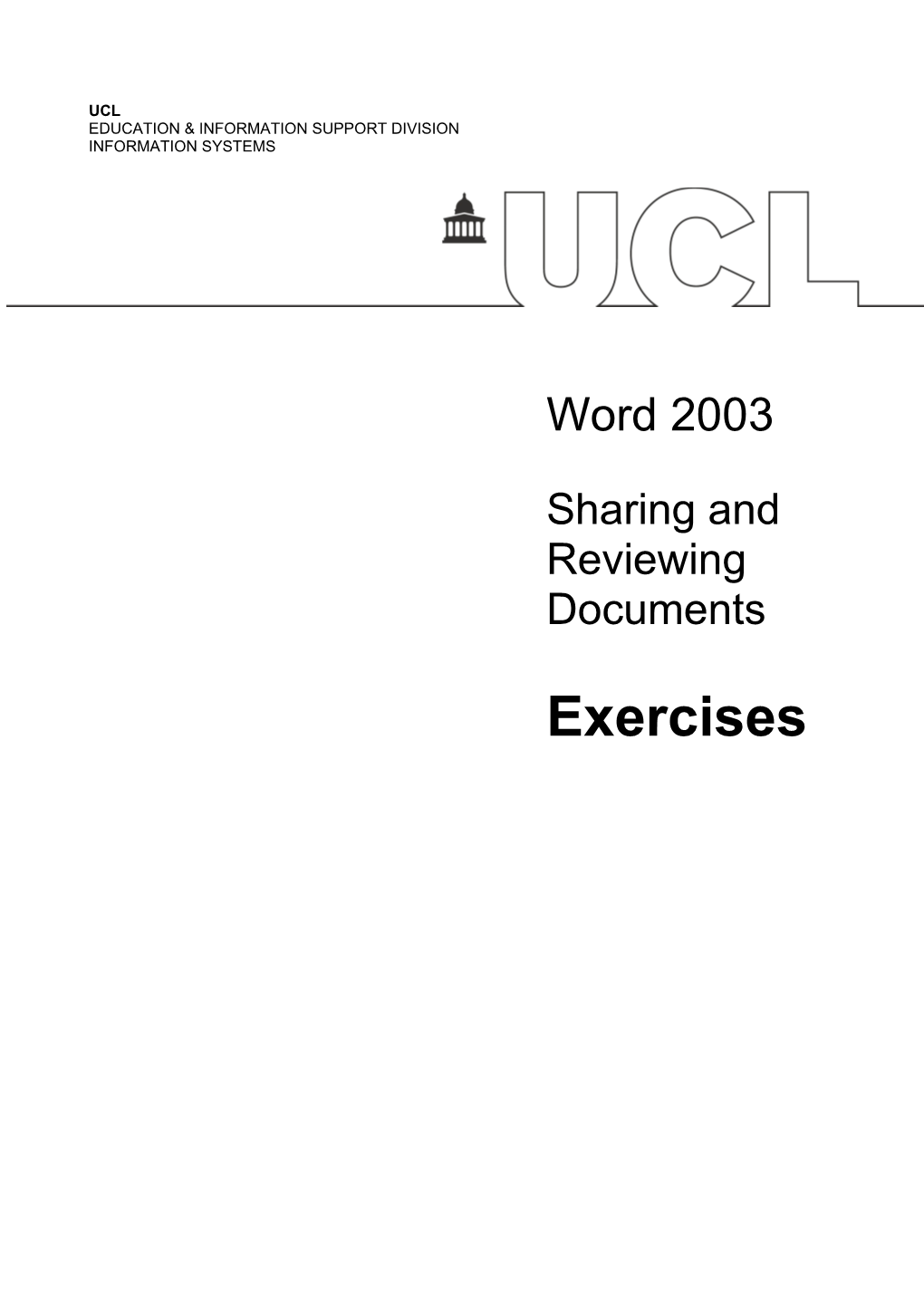 Word Templates Forms and Fields - Exercises